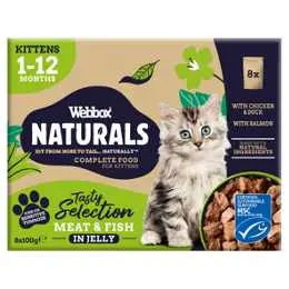  Webbox Natural Wet Food for Kittens – Mixed in Jelly (8×100g)