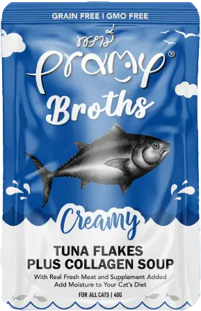 Pramy Hydration Hero Cat Broth – Creamy Tuna & Collagen Soup Pouch 40g