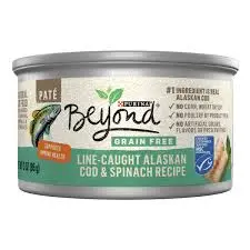  Purina Beyond Grain Free Wet Cat Food - Ocean Whitefish & Spinach Recipe Pate