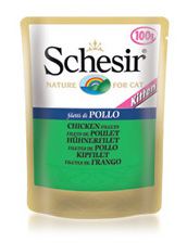 Schesir Kitten Care 3-12 in Jelly Chicken Pouch 85g 