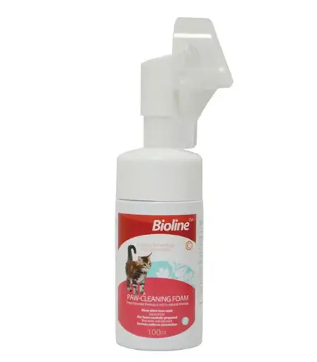 Bioline Paw Cleaning Foam For Cat 100ml 