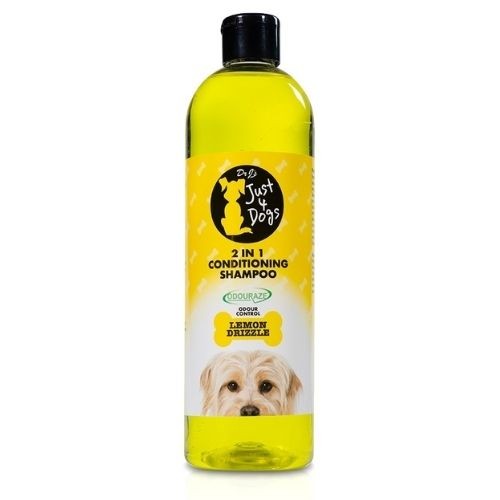Just 4 Dogs 2 in 1 Conditioning Shampoo Lemon Drizzle 500ml