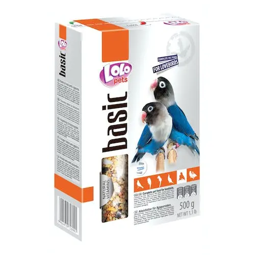 Lolo Pets Complete Food for Lovebirds – 500g