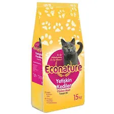 Econature Adult Cat Dry Food with Chicken – 15kg
