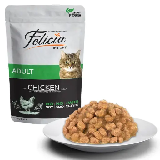 Felicia Wet Food for Adult Cats – Chicken in Jelly 85g (copy)