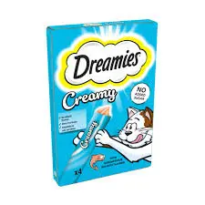 DREAMIES™ Creamy Snack Cat & Kitten Treats with Salmon (11 x 40g)