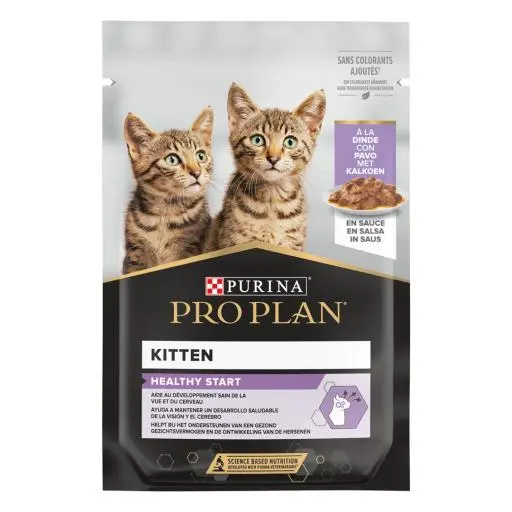Purina Pro Plan Nutri Savour Kitten Wet Cat Food – Turkey Chunks in Gravy, 85g