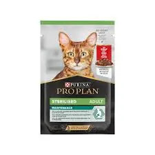 Purina Pro Plan Nutri Savour Sterilised Cat Wet Food with Beef in Gravy – 85g