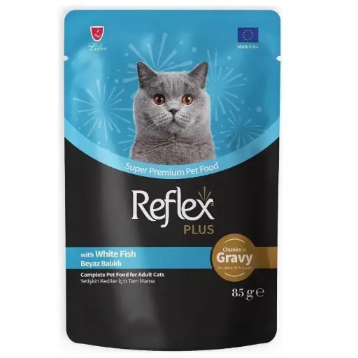 Reflex plus with fish in gravy 85g