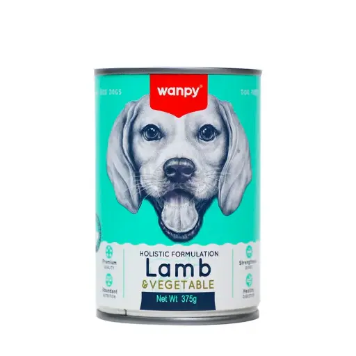 Wanpy Lamb & Vegetable Canned Dog Food – Healthy, 375g