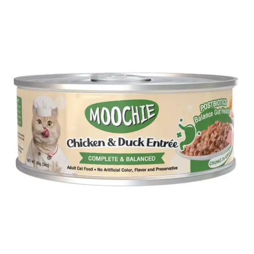 moochie chicken and duck entree in gravy 85g
