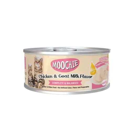 moochie mother and kitten chicken and goat milk flavor 85g