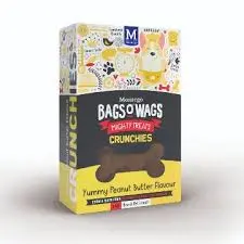 Bags O’ Wags Crunchies Peanut Butter – 1kg
