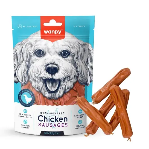 Wanpy Chicken Sausages Dog Treat