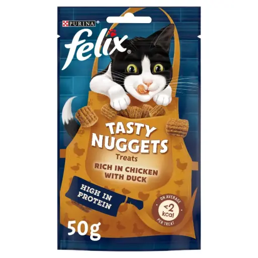Felix Tasty Nuggets Chicken & Duck Cat Treats – 50g